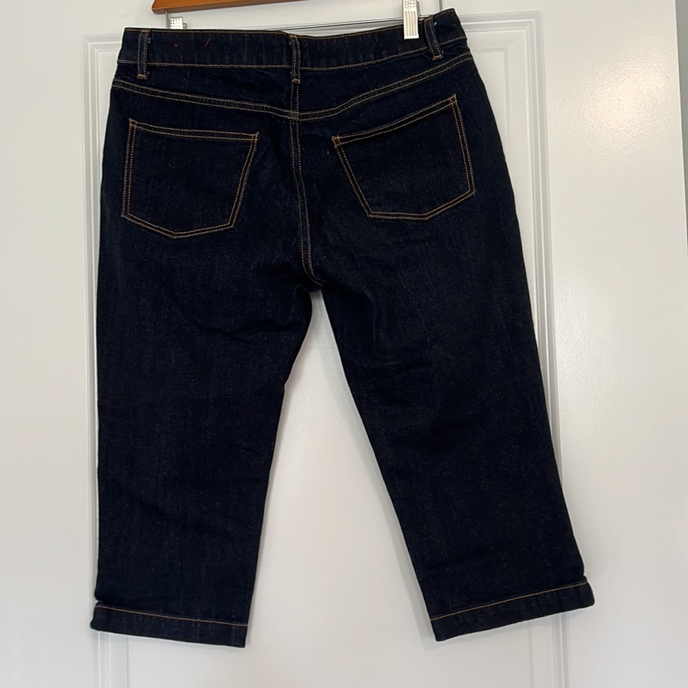 Talbots Dark Blue 5-Pocket Skimmer Jeans. Size 12P/31. NWOT. - Picture 2 of 6